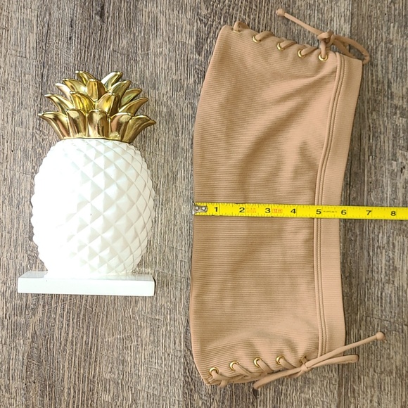 Lspace Ribbed Bandeau Bikini Top - Nude - Picture 10 of 13